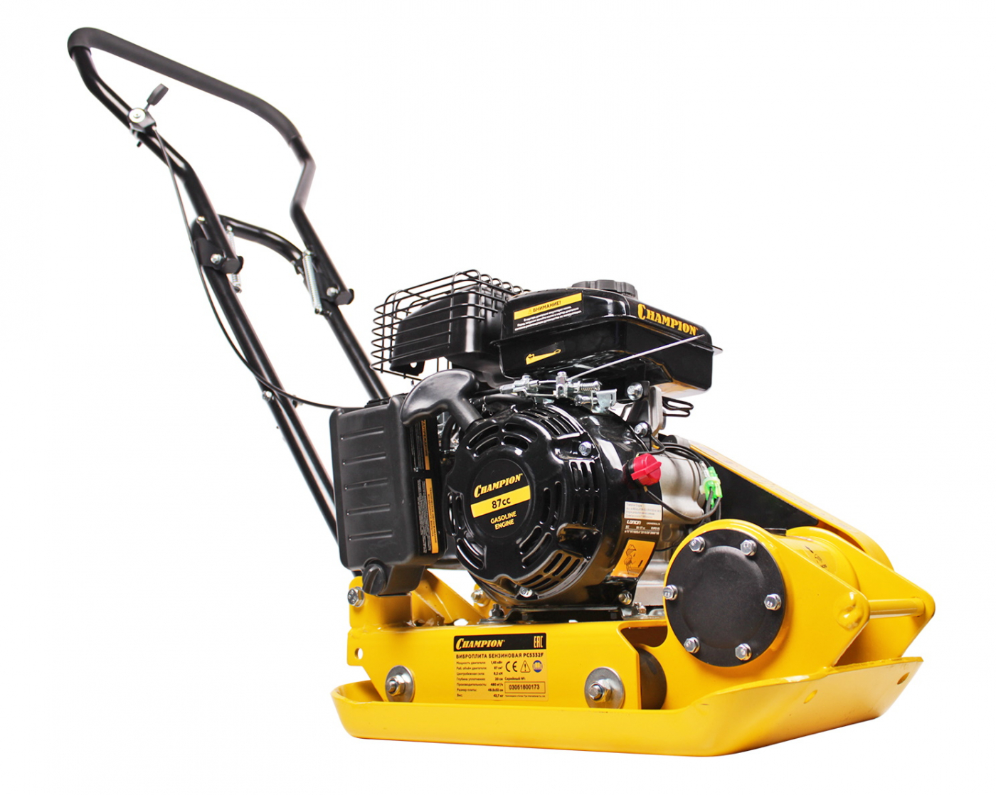 Бензиновая виброплита CHAMPION PC5332F
